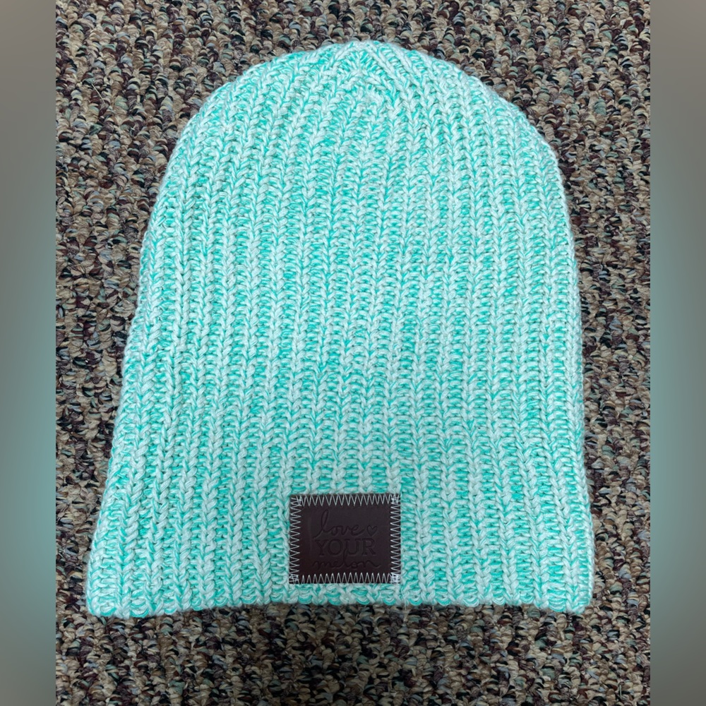 Love Your Melon Aqua/Mint Knit Beanie